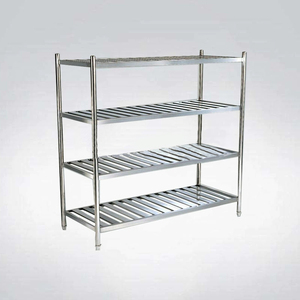 不锈钢厨具定制 四层格栅货架
